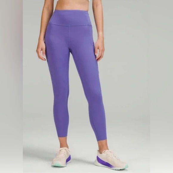 Lululemon Fast & Free Tights Charged Indigo Size 12 - Picture 1 of 9